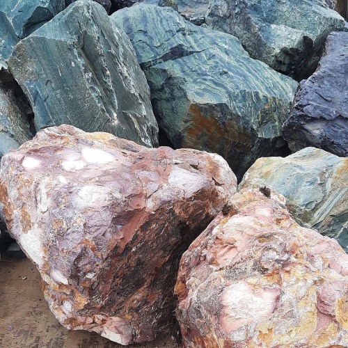 Ландшафтные глыбы красно-фиолетовые 200-1000 килограмм купить в Сибае