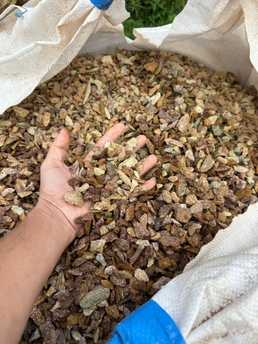 Златолит персиковый декоративная каменная крошка купить в Сибае