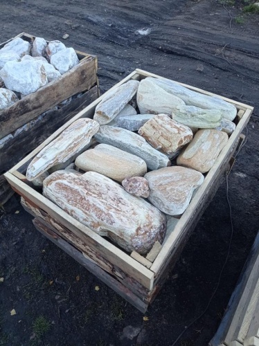 Златолит жёлтый, жёлто-зелёный глыбки и валуны для ланшафтного дизайна купить в Сибае